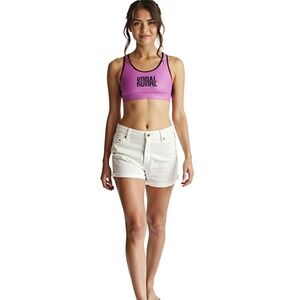 NWT Koral Active High Support Bermuda Infinity Sports Bra Wild Orchid Black SZ M